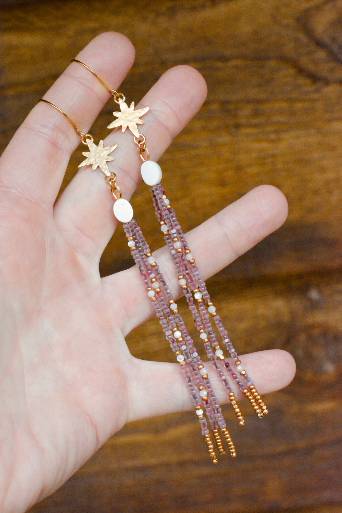 Mulberry Galaxies Dangles - MA x RR Collab