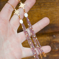 Mulberry Galaxies Dangles - MA x RR Collab