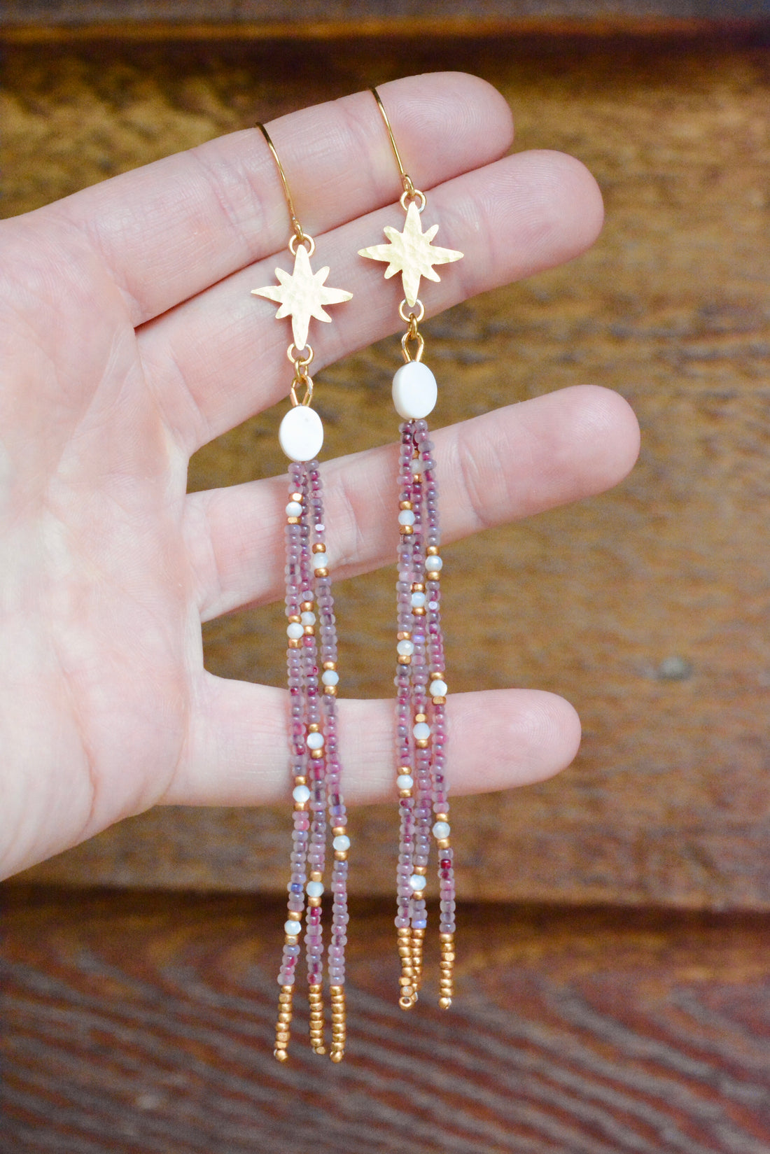 Mulberry Galaxies Dangles - MA x RR Collab