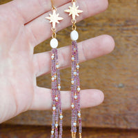 Mulberry Galaxies Dangles - MA x RR Collab
