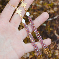 Mulberry Galaxies Dangles - MA x RR Collab