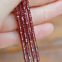 Natural Garnet - Faceted Disk Cut