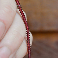 Natural Garnet - Faceted Disk Cut
