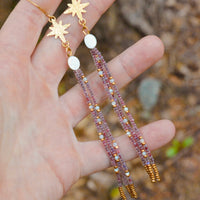 Mulberry Galaxies Dangles - MA x RR Collab