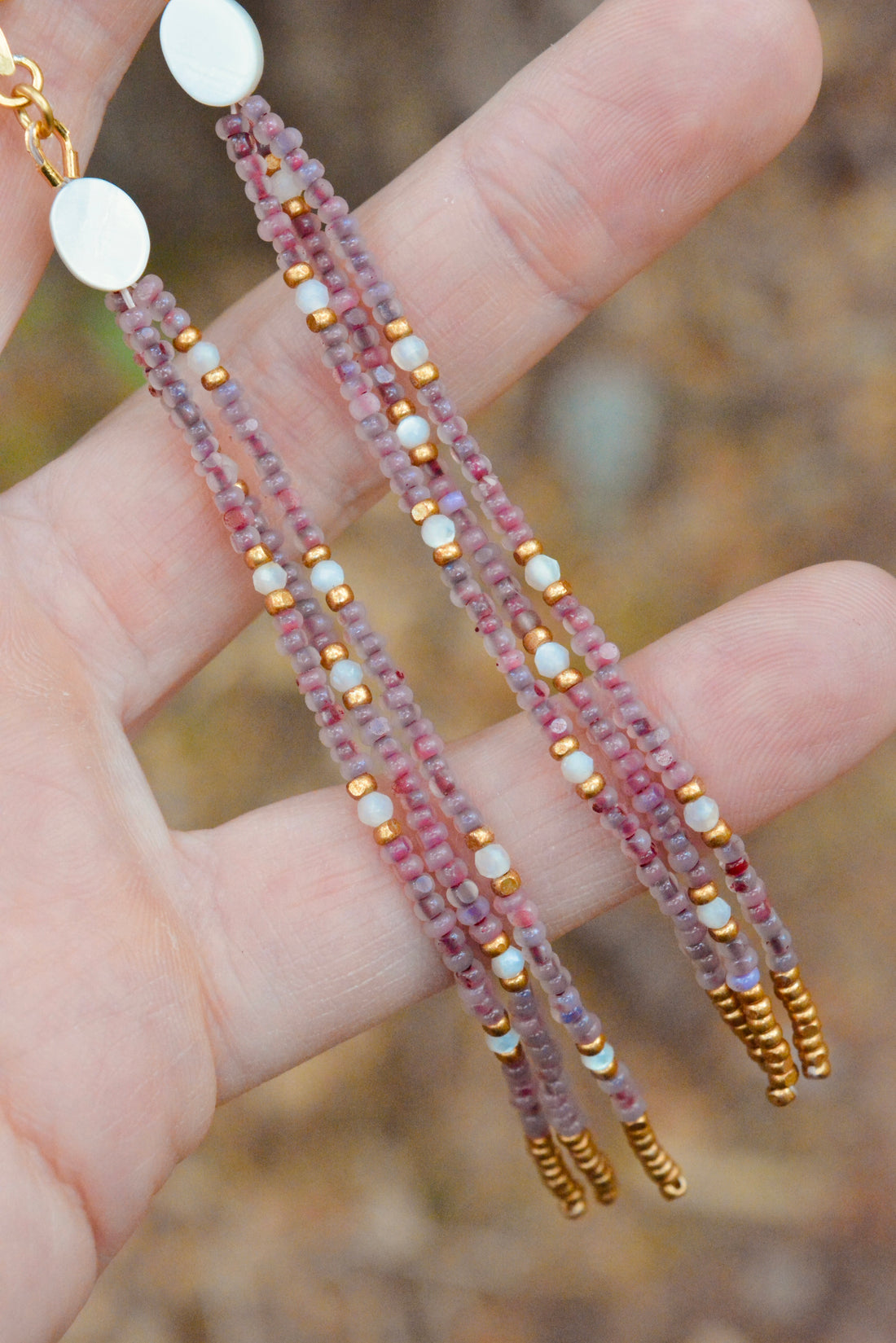 Mulberry Galaxies Dangles - MA x RR Collab