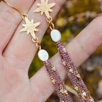 Mulberry Galaxies Dangles - MA x RR Collab