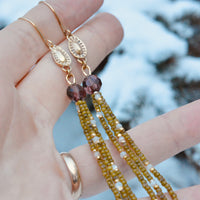 Antique Moss & Pearl Dangles - MA x RR Collab
