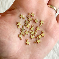 Mini Golden Star Charms