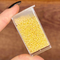 11/0 Light Yellow Lined Crystal AB