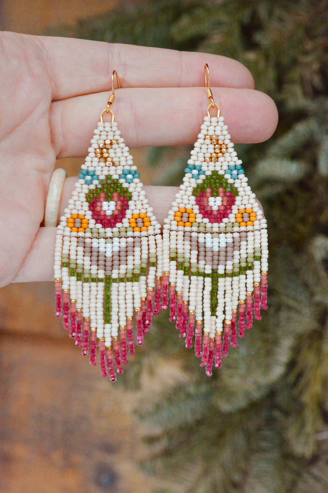 Strawberry Polish Folk Flowers
