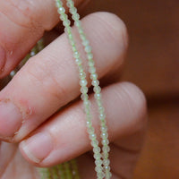 Pale Green Cat's Eye Quartz - 2mm