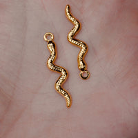 Golden Snake Charms