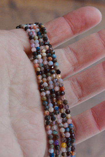 Natural Mixed Faceted Stone