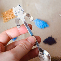 Silver Kitty Bead Spoon