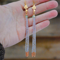 Honey Opal & Moss Mushroom Dangles - MA x RR Collab