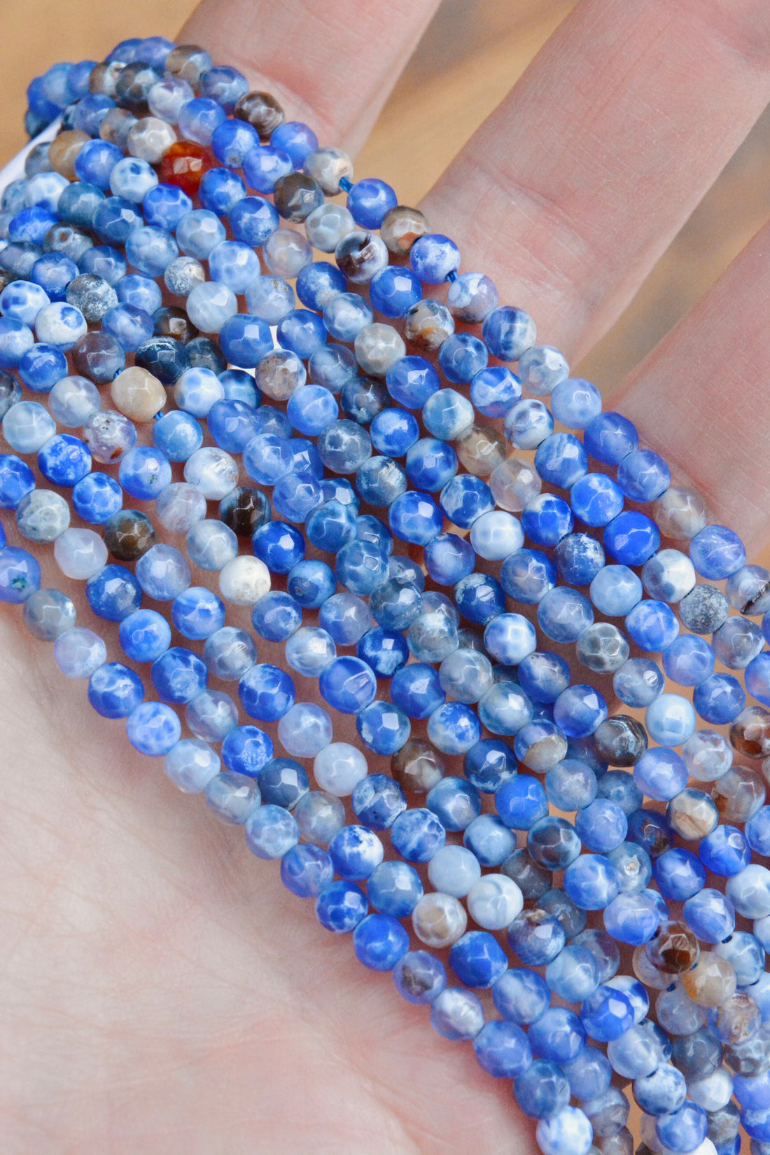 Cornflower Blue Natural Agate