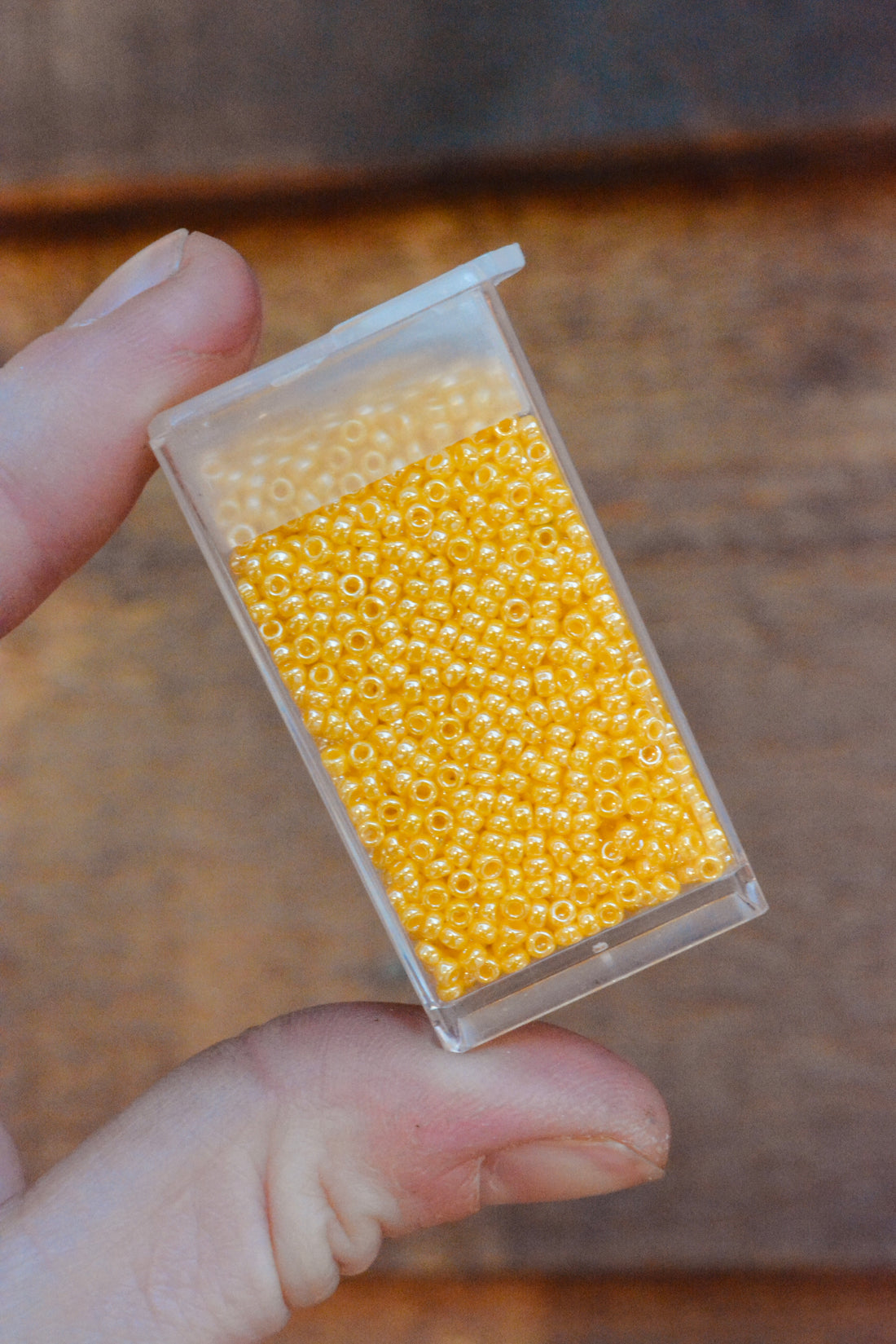 11/0 Opaque Yellow Luster