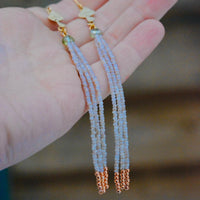Honey Opal & Moss Mushroom Dangles - MA x RR Collab