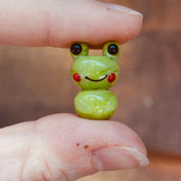 Happy Frogs - Handmade Glass Beads