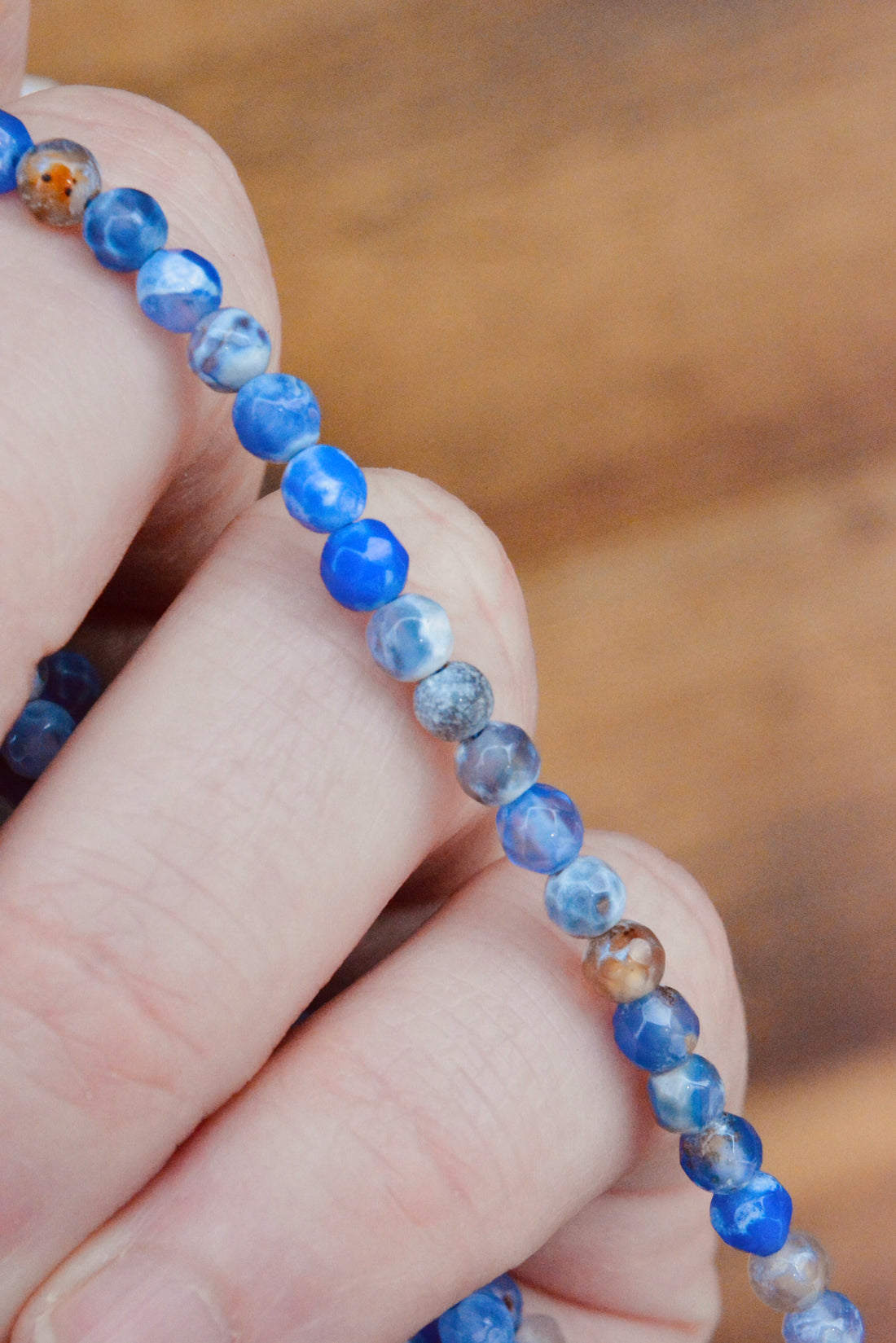 Cornflower Blue Natural Agate