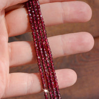 Grade A Natural Garnet Cube Cut
