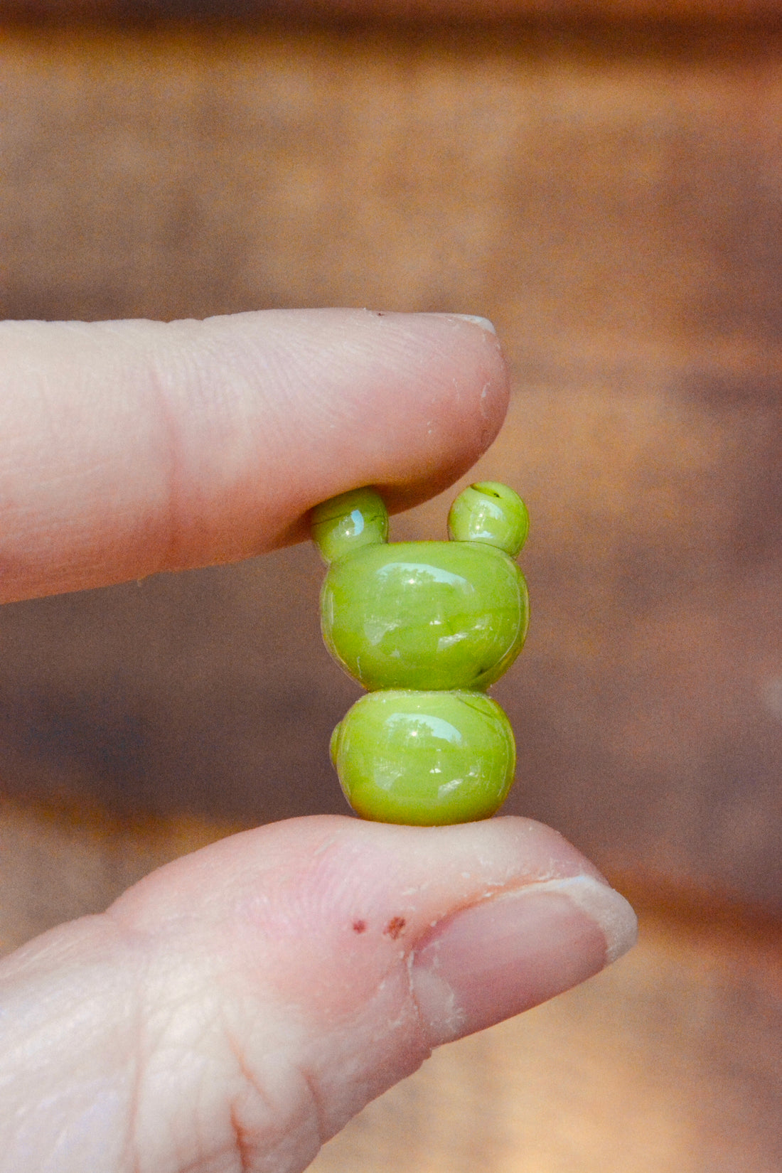Happy Frogs - Handmade Glass Beads