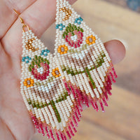 Strawberry Polish Folk Flowers