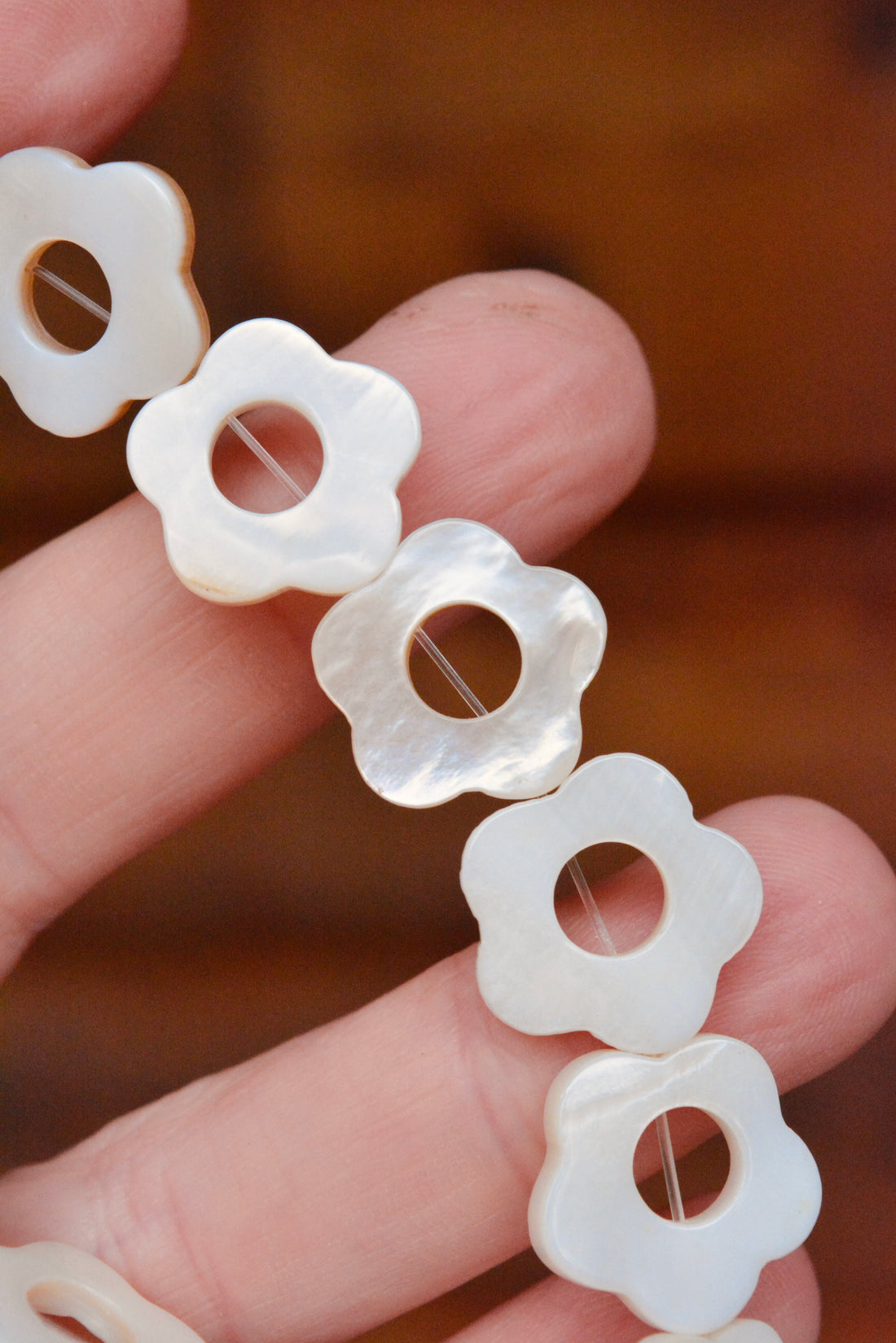Natural Mother of Pearl Flower Frames