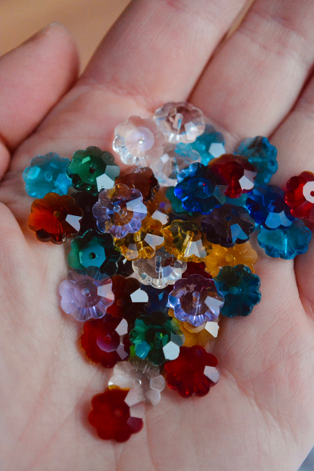 Rainbow Glass Flowers