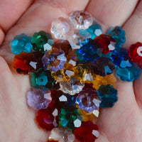 Rainbow Glass Flowers