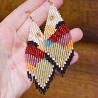 Muted Rainbow Patchwork Quilt Hills