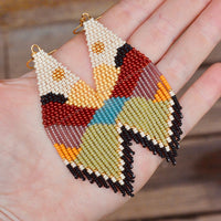 Muted Rainbow Patchwork Quilt Hills