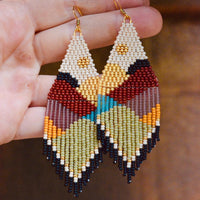 Muted Rainbow Patchwork Quilt Hills