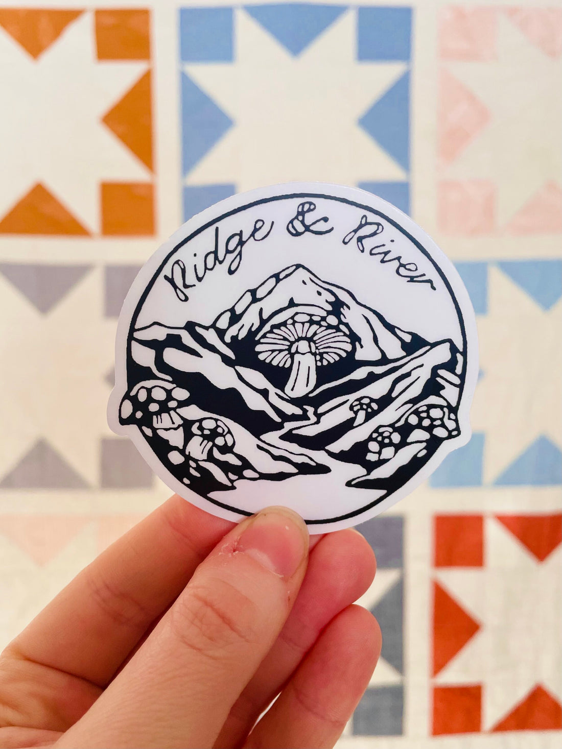 Ridge and River Transparent Sticker