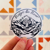 Ridge and River Transparent Sticker