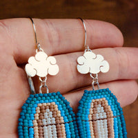 Snowy Retro Rainbow Cloud Dangles - MA x RR Collab
