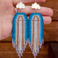 Snowy Retro Rainbow Cloud Dangles - MA x RR Collab