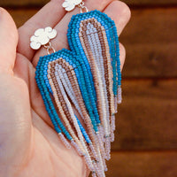 Snowy Retro Rainbow Cloud Studs - MA x RR Collab