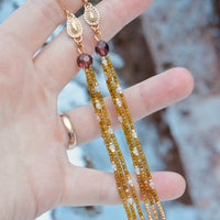 Antique Moss & Pearl Dangles - MA x RR Collab