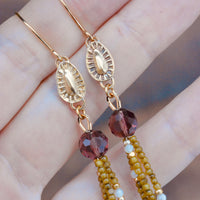 Antique Moss & Pearl Dangles - MA x RR Collab
