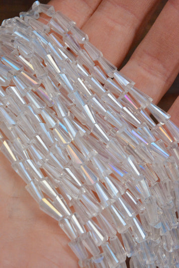Glass Cones - Rainbow Crystal