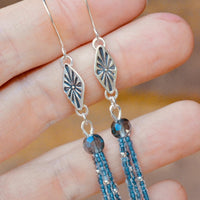 Blue Sapphire Starburst Dangles - MAxRR Collab