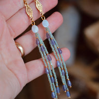 Vintage Amethyst Starburst Dangles - MAxRR Collab