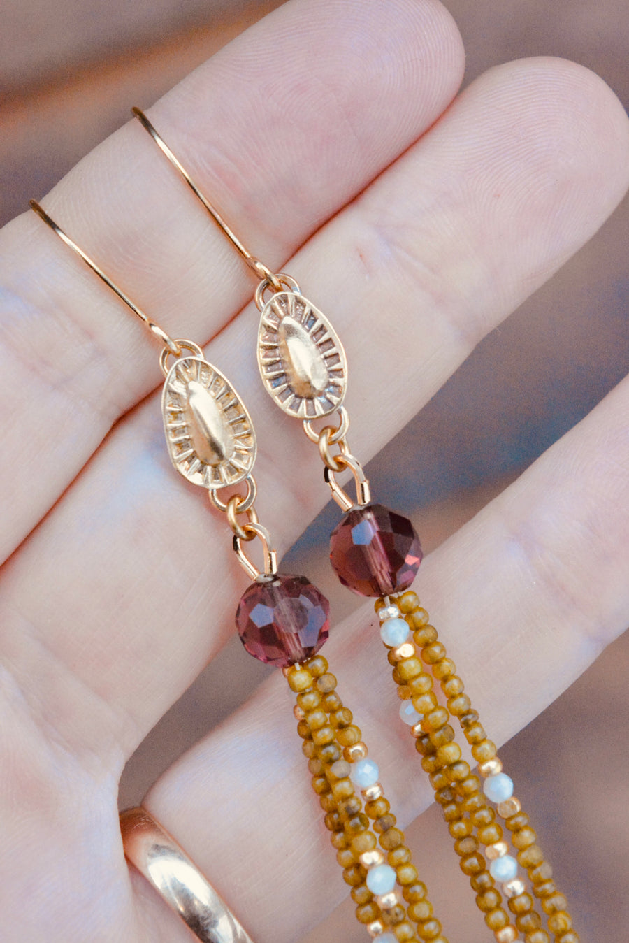 Antique Moss & Pearl Dangles - MA x RR Collab