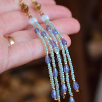 Vintage Amethyst Starburst Dangles - MAxRR Collab