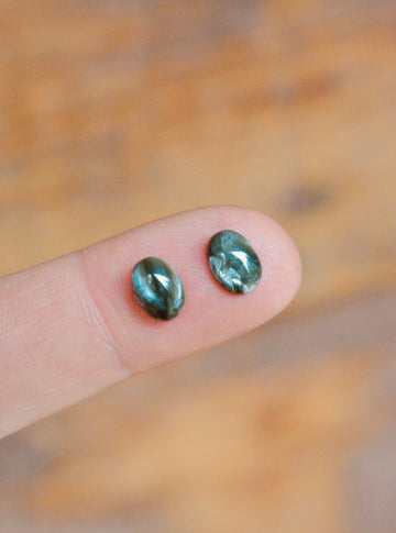 Natural Oval Seraphinite Cabochons