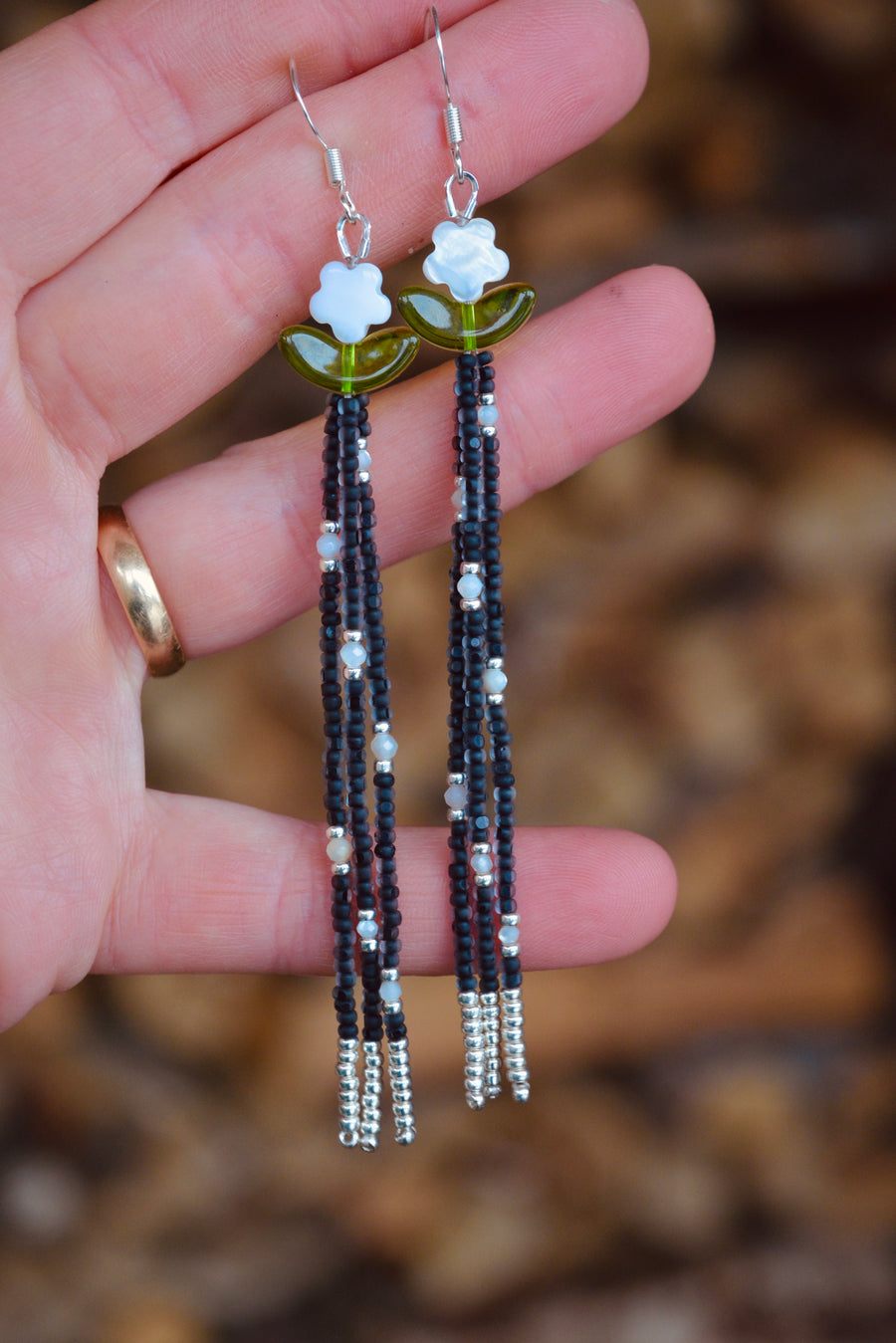 Pearl Flowers- Gothic Bouquet