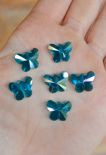 Rainbow Glass Butterflies- Ocean