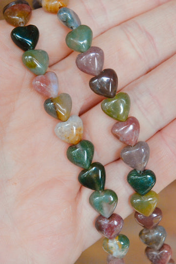 Natural Indian Agate Hearts