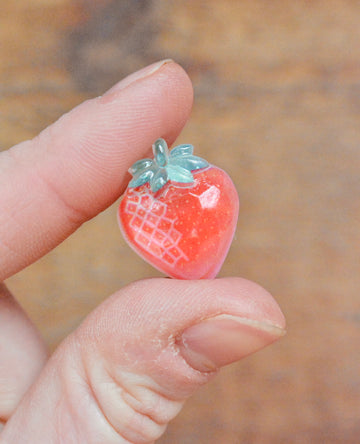Strawberry Resin Cabochons
